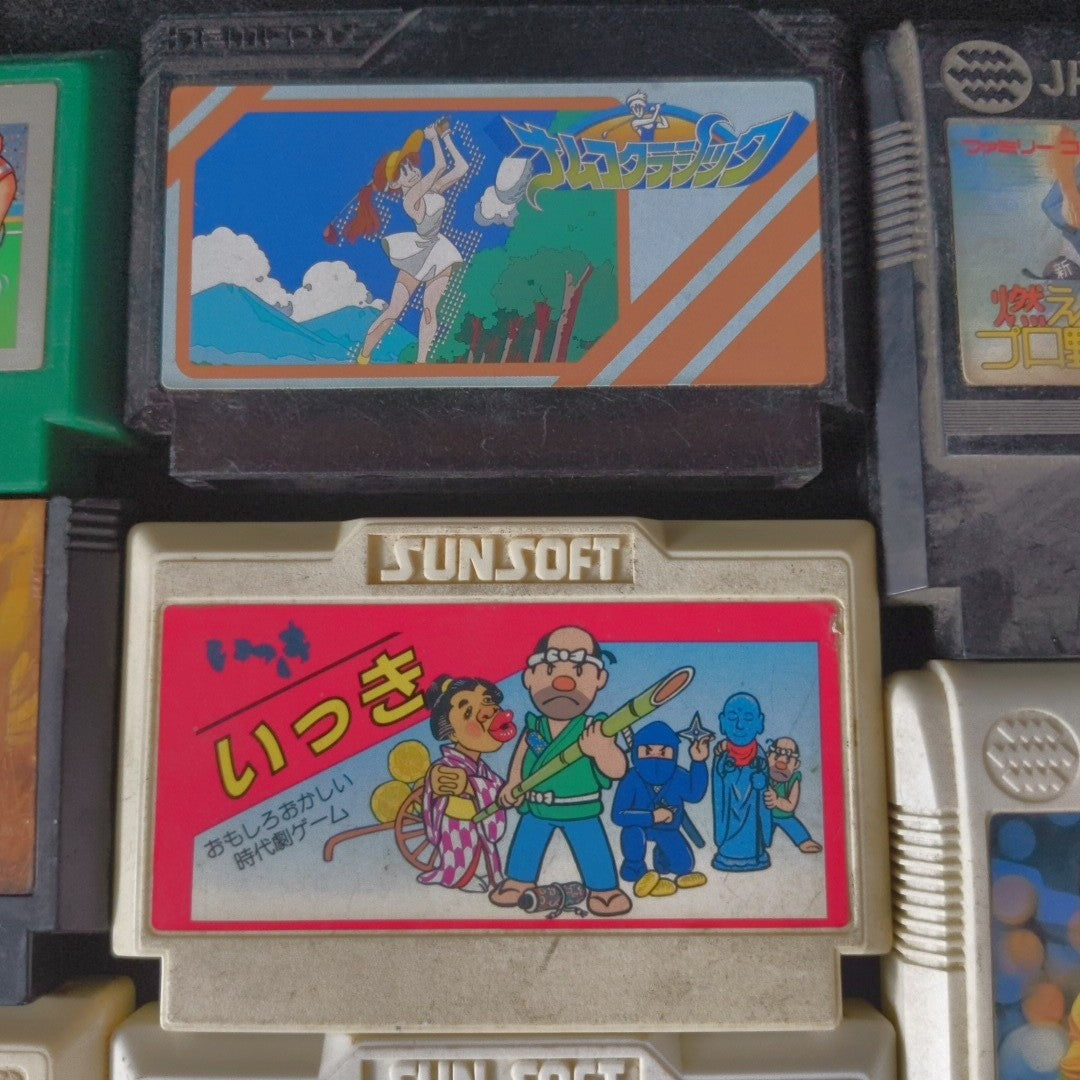 Wholesale lots of 14 Nintendo Famicom FC NES Game Cartridges set, Japan, AS-IS
