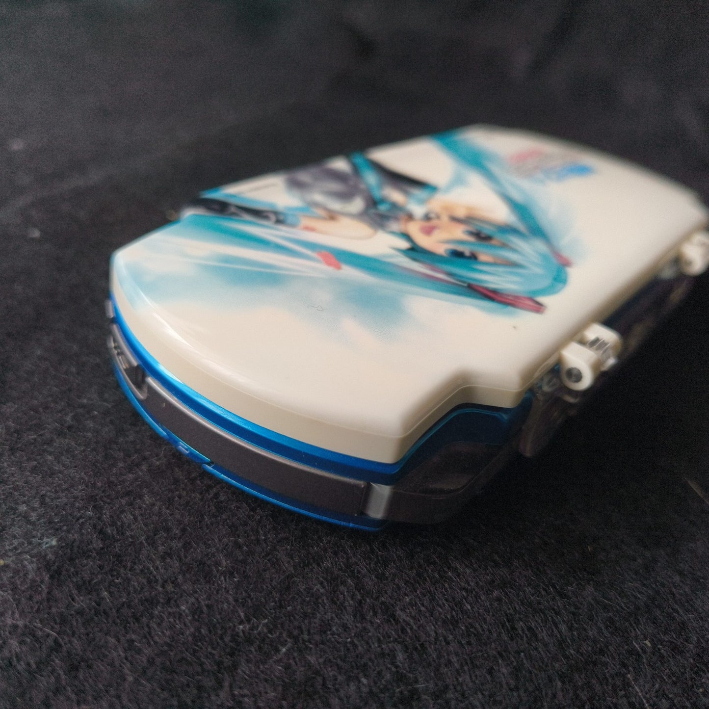 Sony PSP 3000 Vibrant Blue Console Anime Goods Bundle Tested Loud UMD Drive Slow