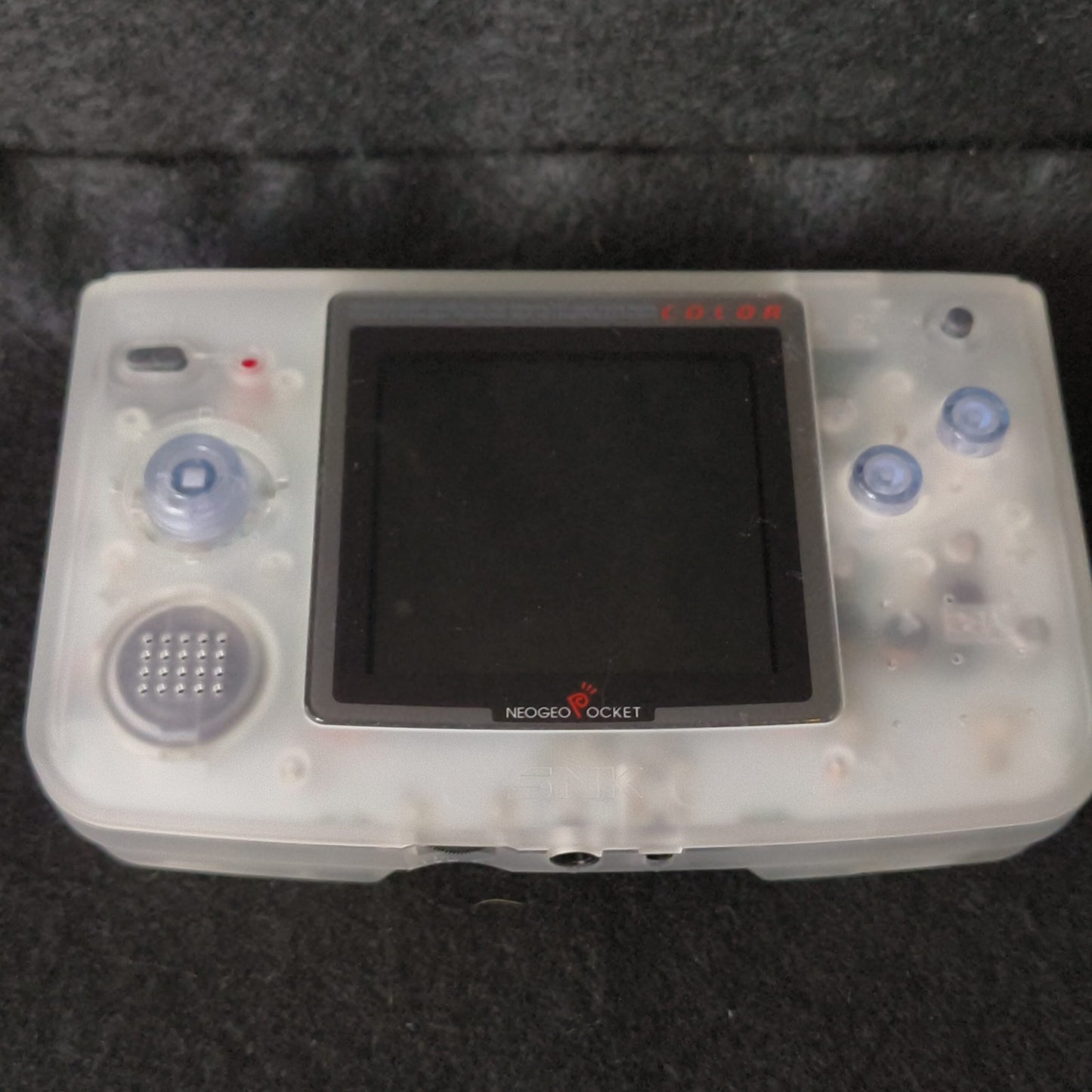 SNK NEOGEO POCKET Color Clear Console W/Manual and Box set, Working, Japan