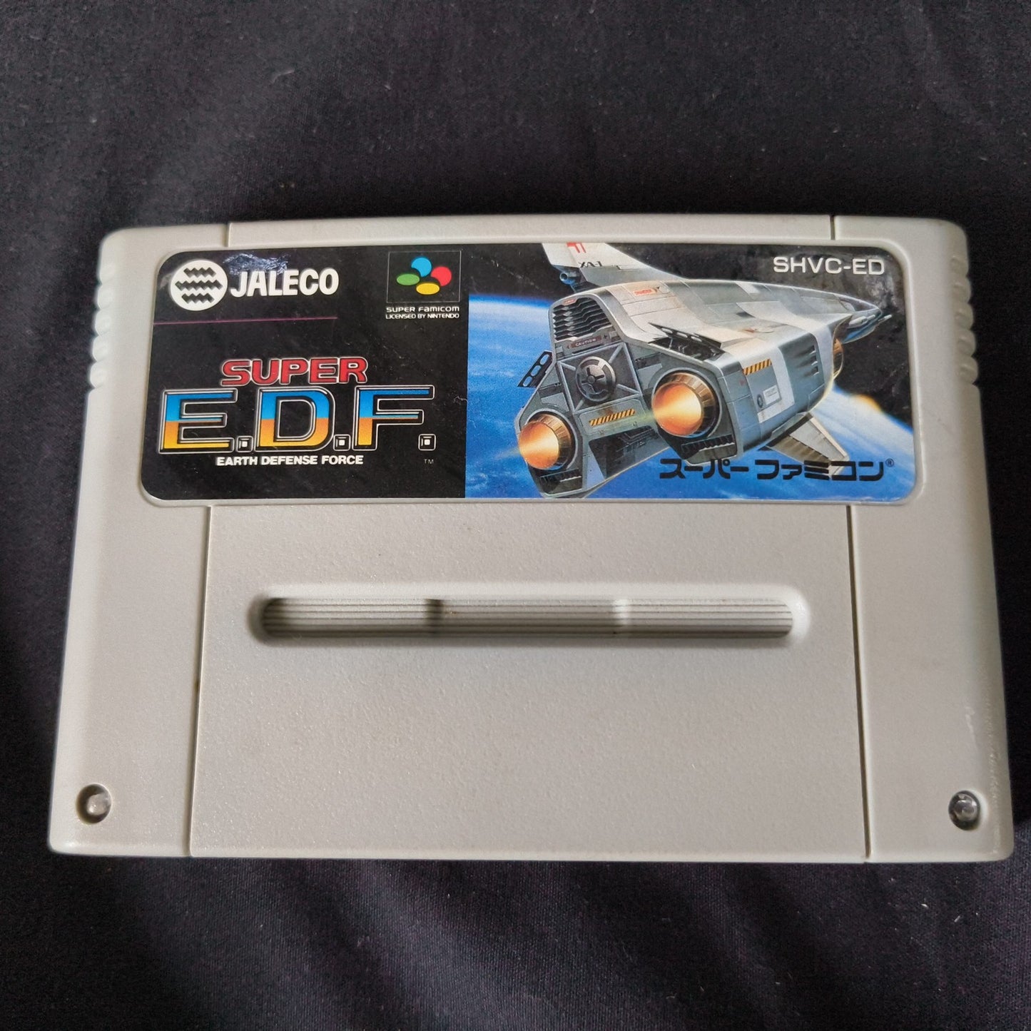 Super E.D.F. Earth Defense Force Nintendo Super Famicom Cart set, Working, Japan