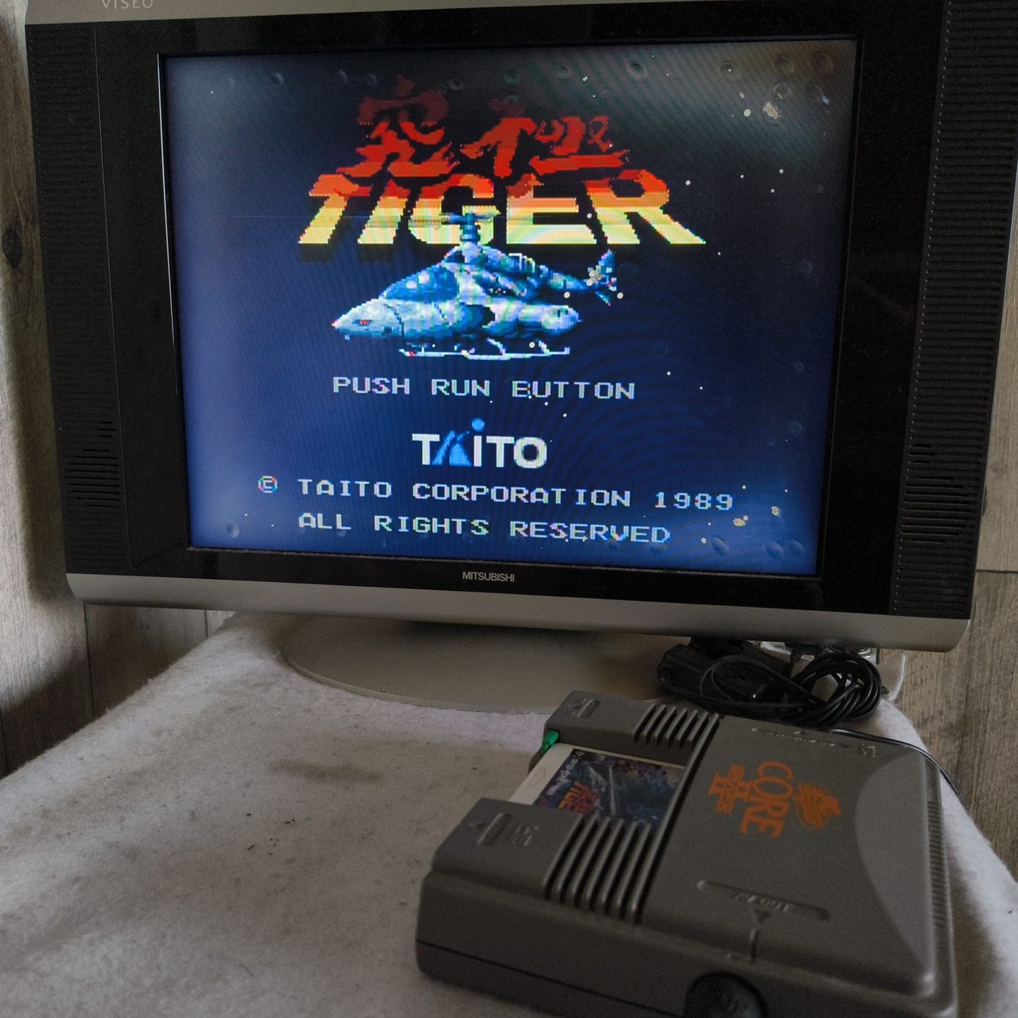Kyukyoku Tiger (Twin Cobra) and DAISENPU NEC PC Engine TurboGrafx-16 PCE game