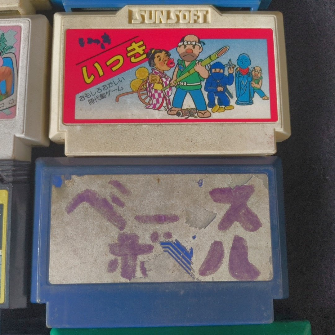 Wholesale lots of 15 Nintendo Famicom FC NES Game Cartridges set, Japan, AS-IS