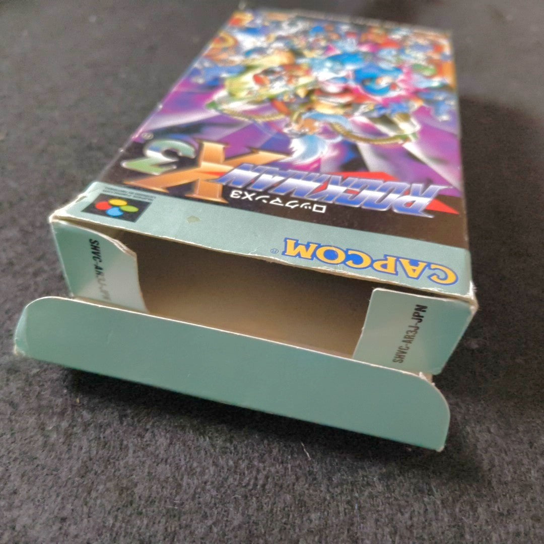 Rockman X3 MEGAMAN Super Famicom Cartridge, Manual, Box set, Working, Japan