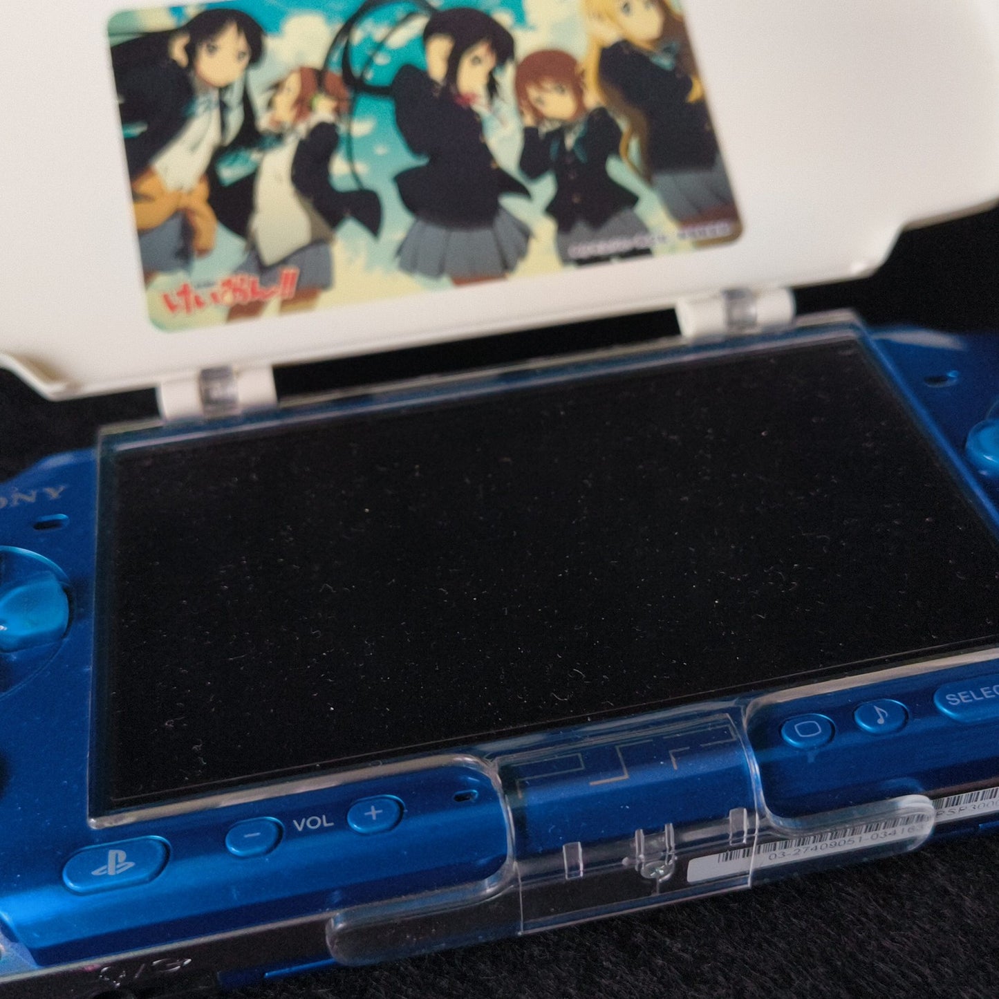 Sony PSP 3000 Vibrant Blue Console Anime Goods Bundle Tested Loud UMD Drive Slow