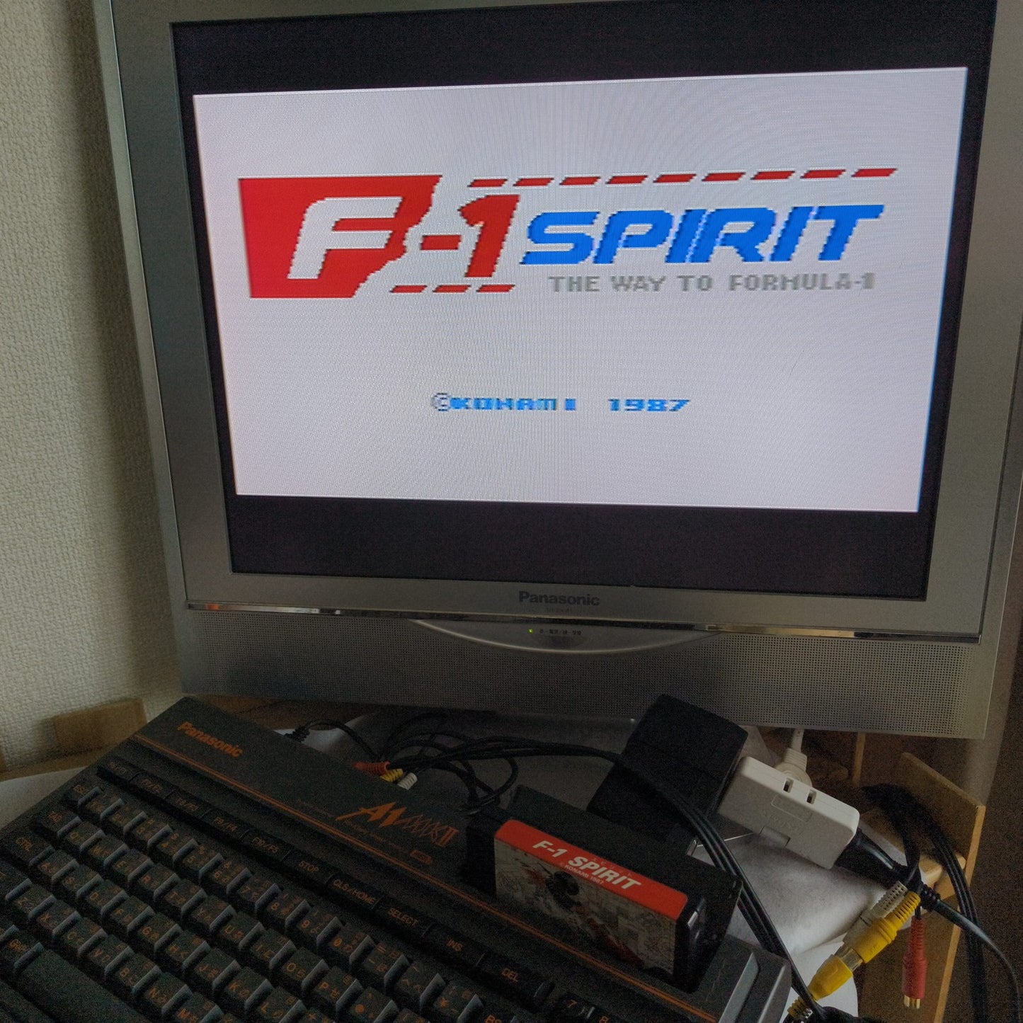 F-1 SPIRIT MSX MSX2 Game Cartridge only, Working, Japan