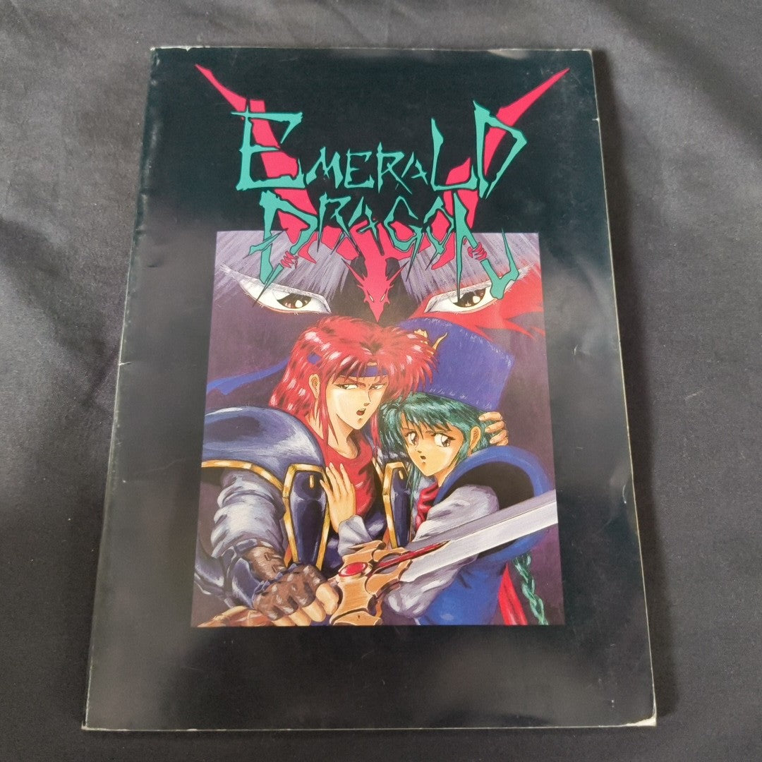 EMERALD DRAGONS GLODIA MSX MSX2 Game Cartridge, Manual, Map in Box set, Working