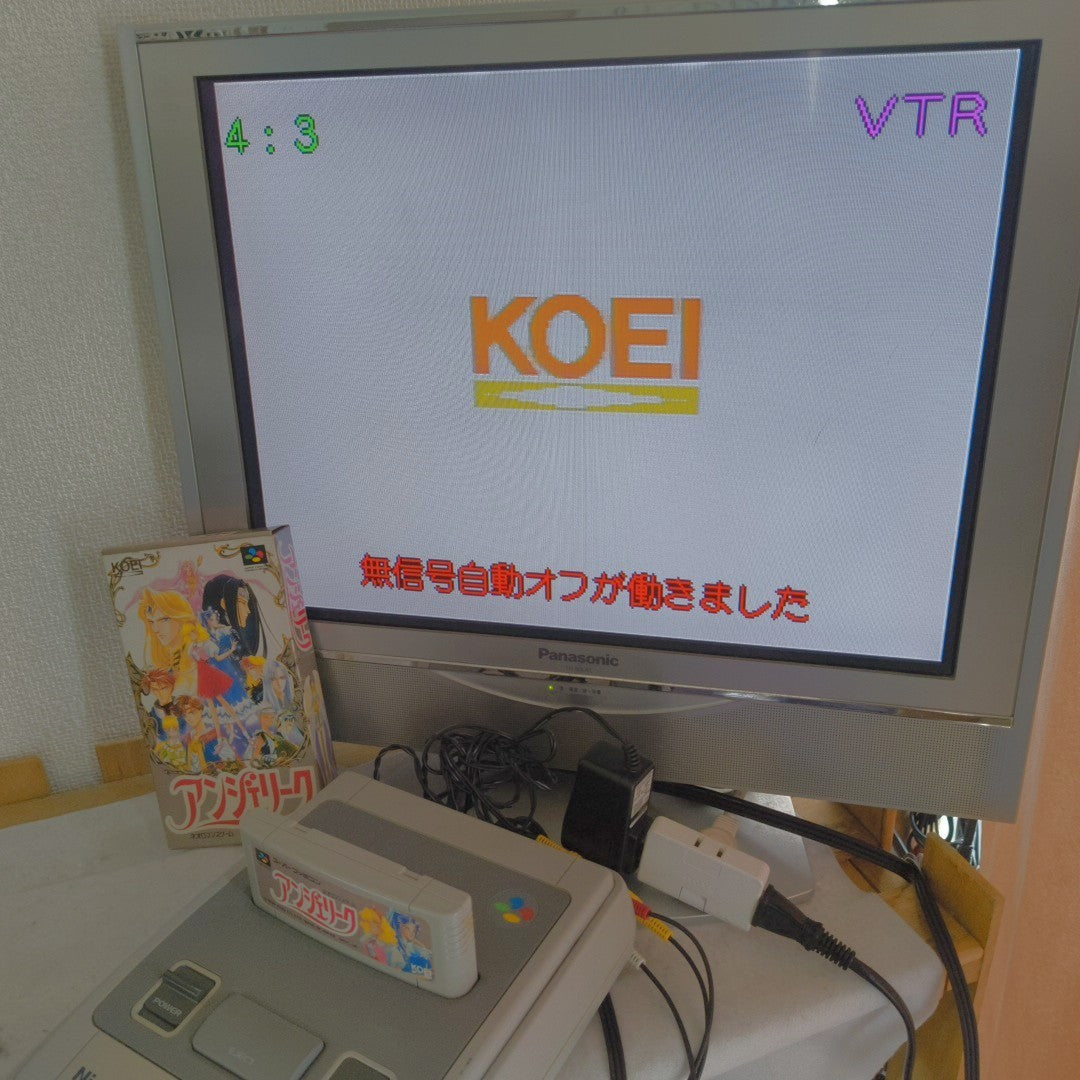 Angelique Super Famicom SFC KOEI 1994 Neo Romance RPG CIB Complete Boxed Japan