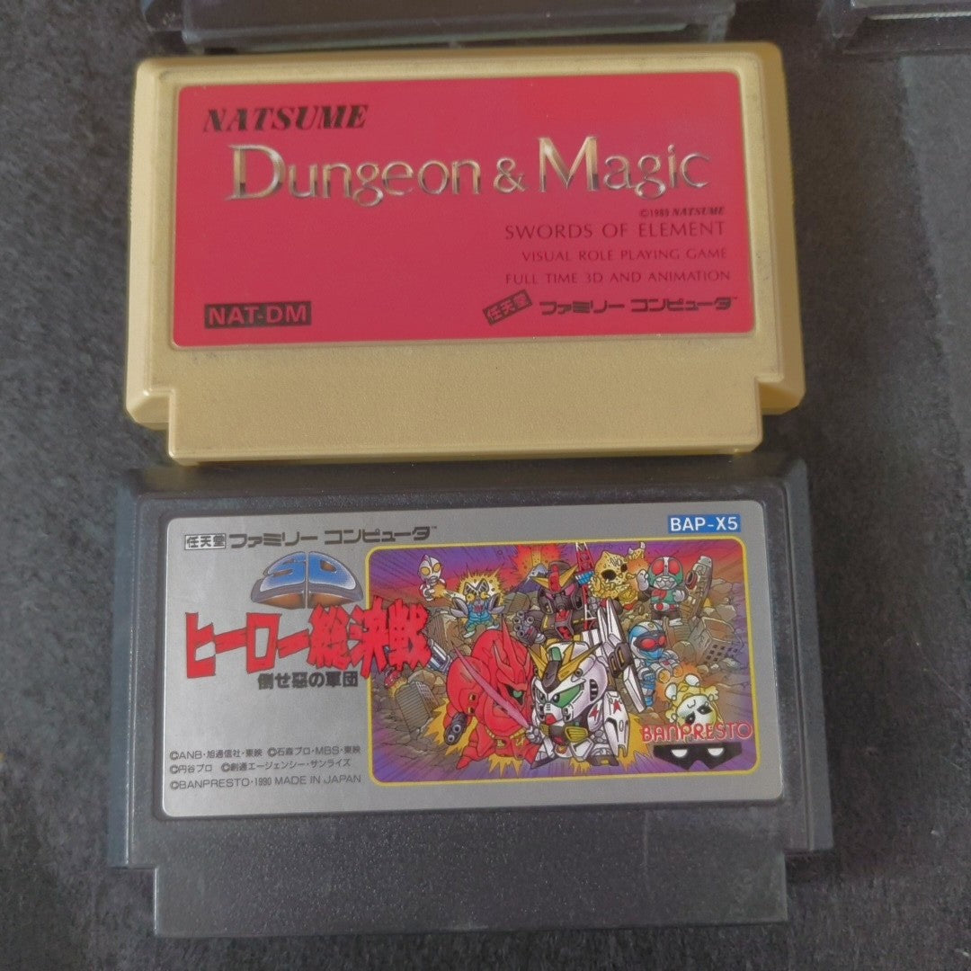 Wholesale lots of 15 Nintendo Famicom FC NES Game Cartridges set, Japan, AS-IS