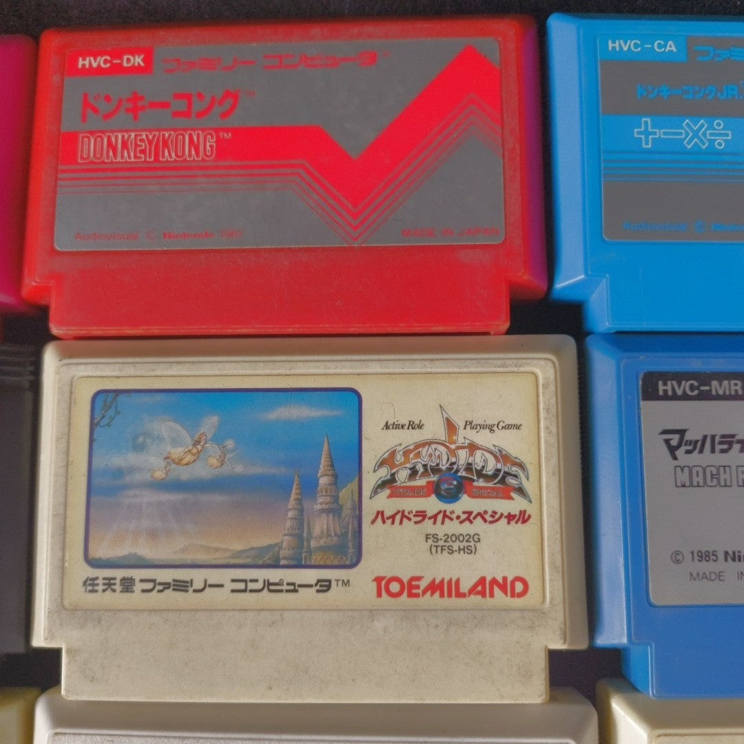 Wholesale lots of 15 Nintendo Famicom FC NES Game Cartridges set, Japan, AS-IS