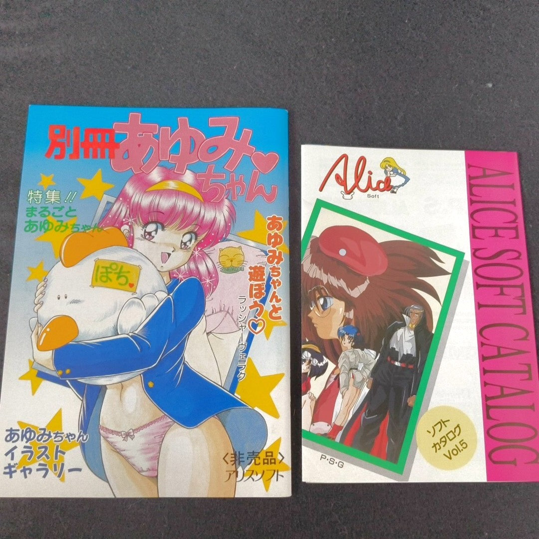 Pro Student -G- FM Towns Marty PC Game AliceSoft Complete Set w/ Extras Japan