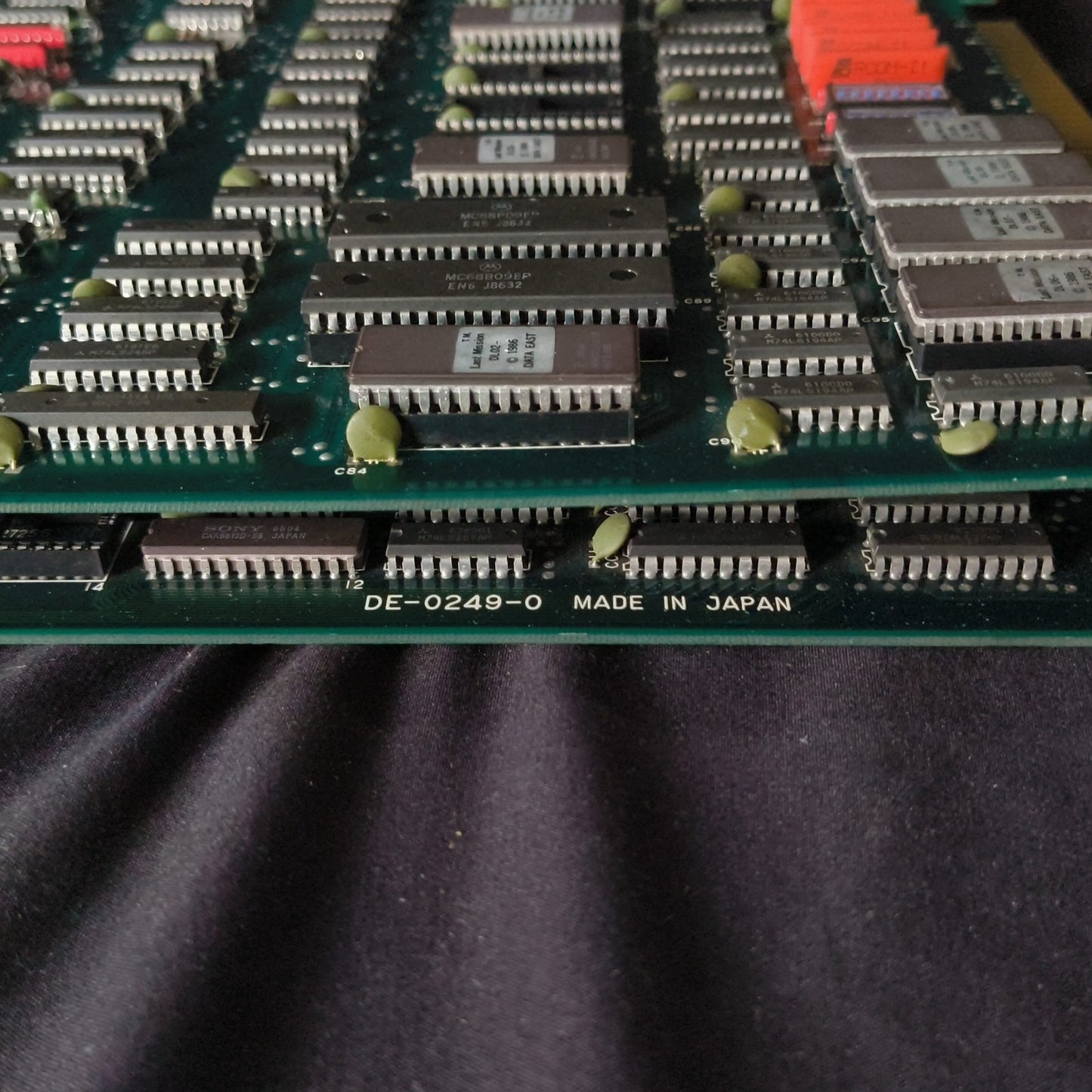 Last Mission Data East JAMMA Arcade Game PCB system Board, Working, Japan