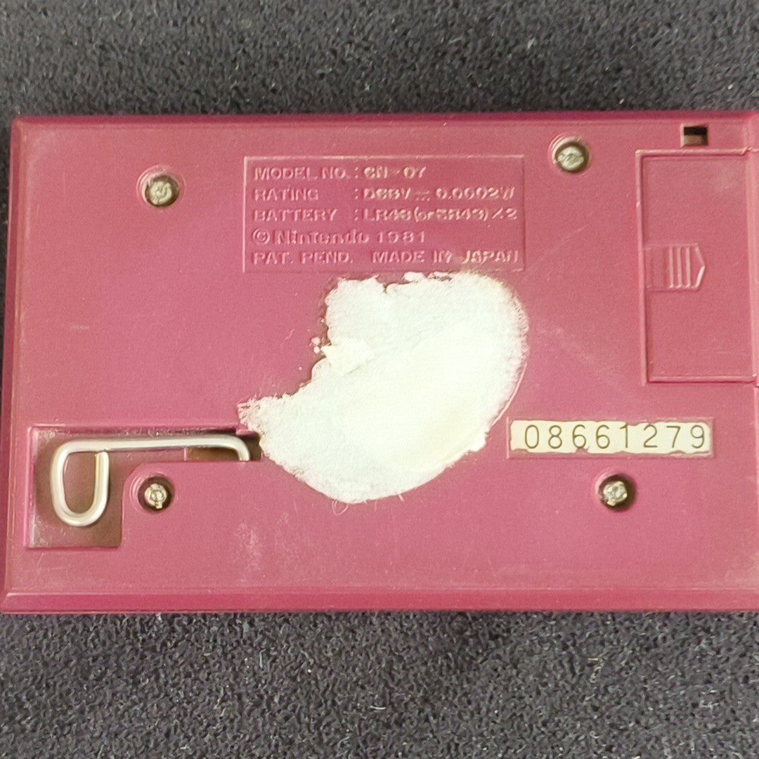 Nintendo Game & Watch HELMET CN-07 Wide Screen FP-24 Handheld Tested Screen Burn