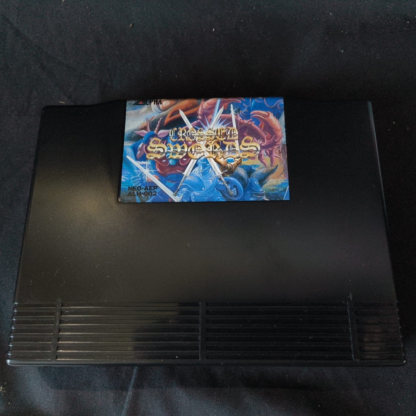 CROSSED SWORDS SNK NEO GEO AES Cartridge, Manual, Boxed set, Working, Japan