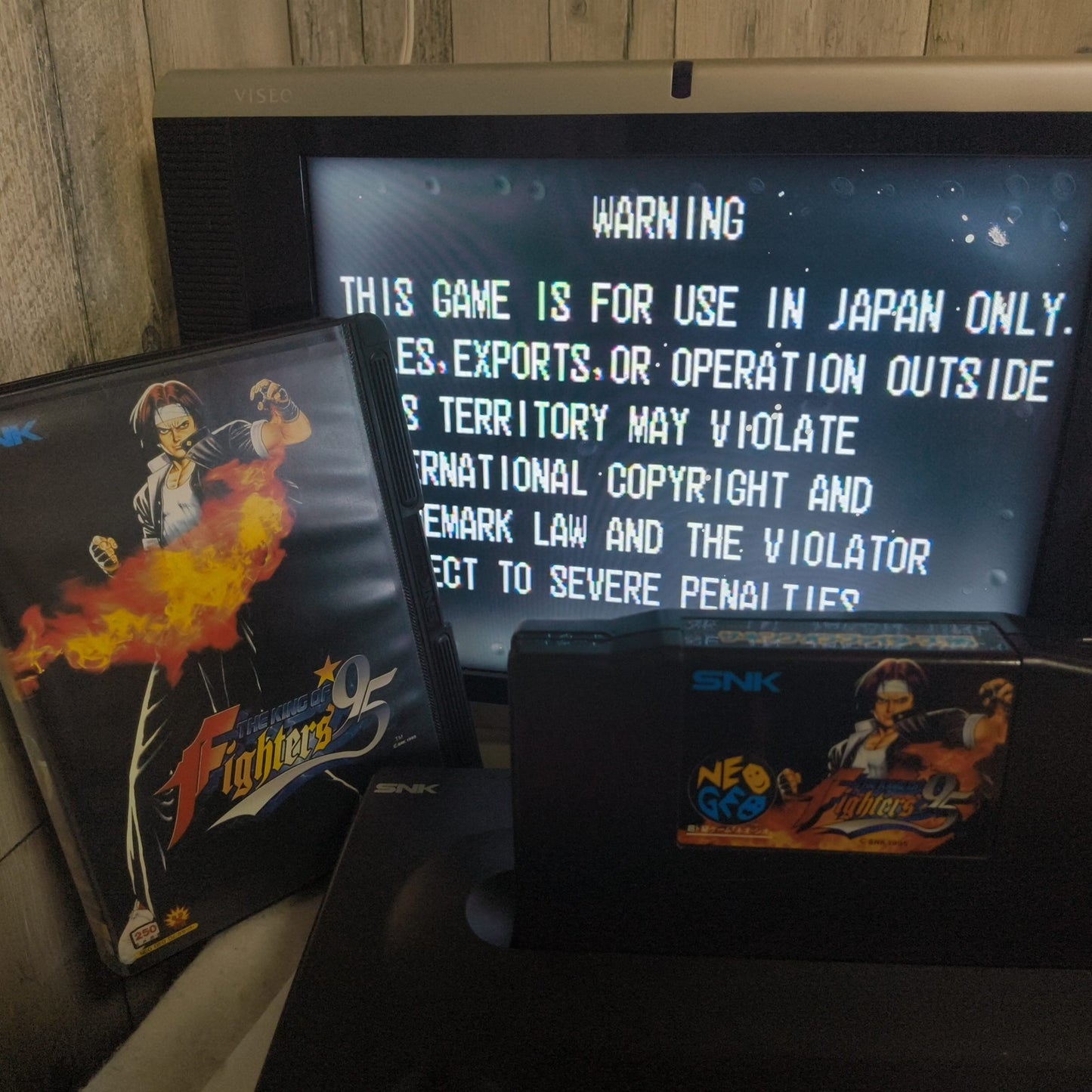 KOF 95 THE KING OF FIGHTERS 95 SNK NEO GEO AES w/Manual, Box, Working, Japan