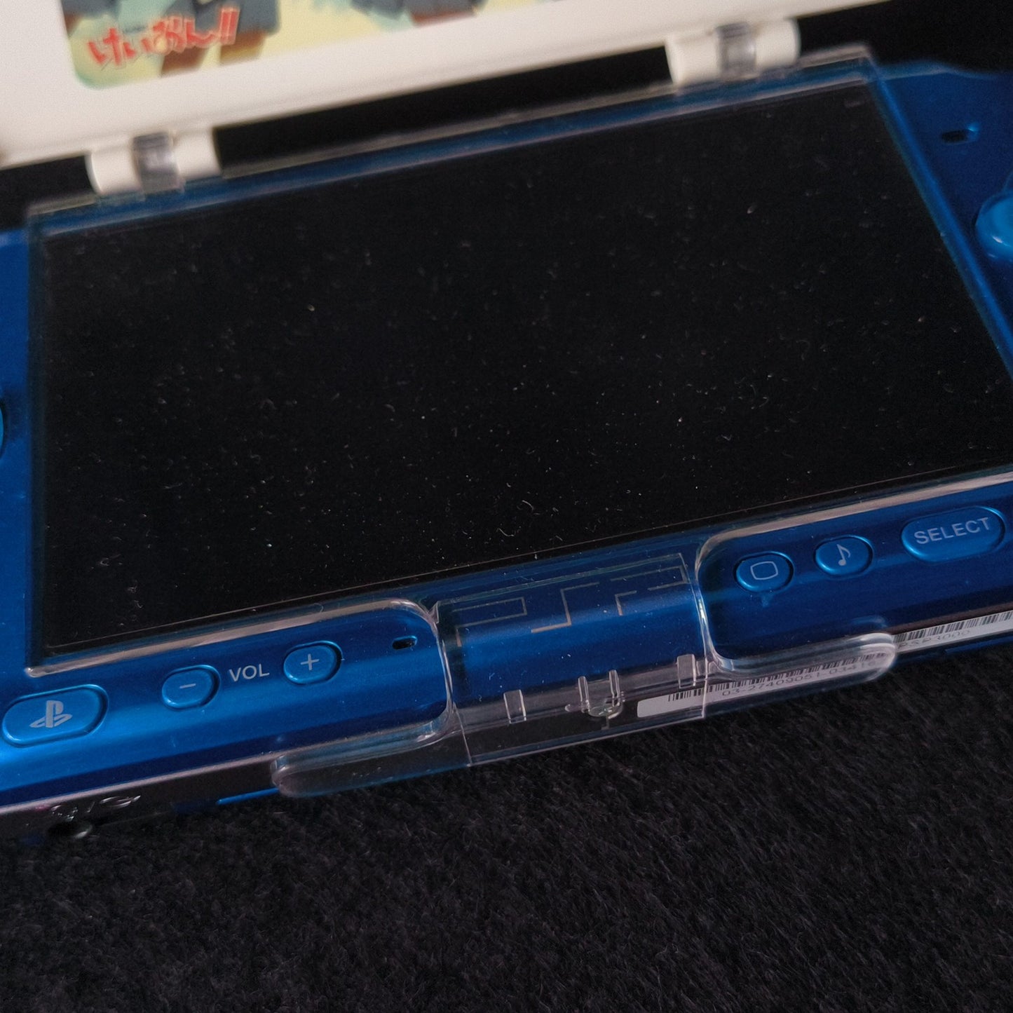 Sony PSP 3000 Vibrant Blue Console Anime Goods Bundle Tested Loud UMD Drive Slow