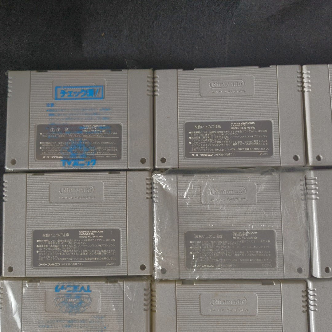 Bulksale lots of 16 Nintendo Super Famicom SFC SNES Game Cartridges set , Japan