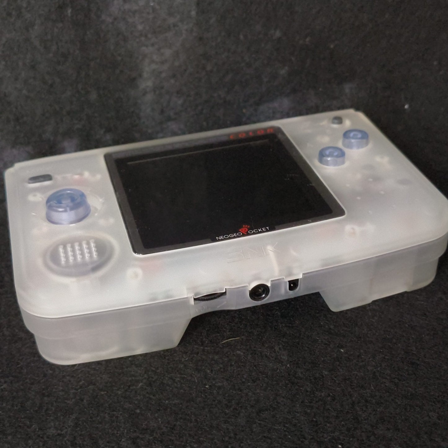 SNK NEOGEO POCKET Color Clear Console W/Manual and Box set, Working, Japan