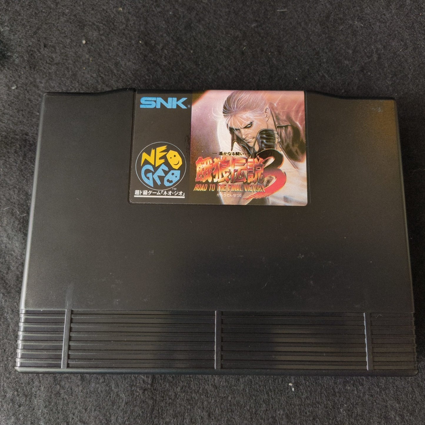 Fatal Fury 3 Garo Densetsu 3 SNK NEO GEO AES Cartridge, Manual Boxed set, Japan