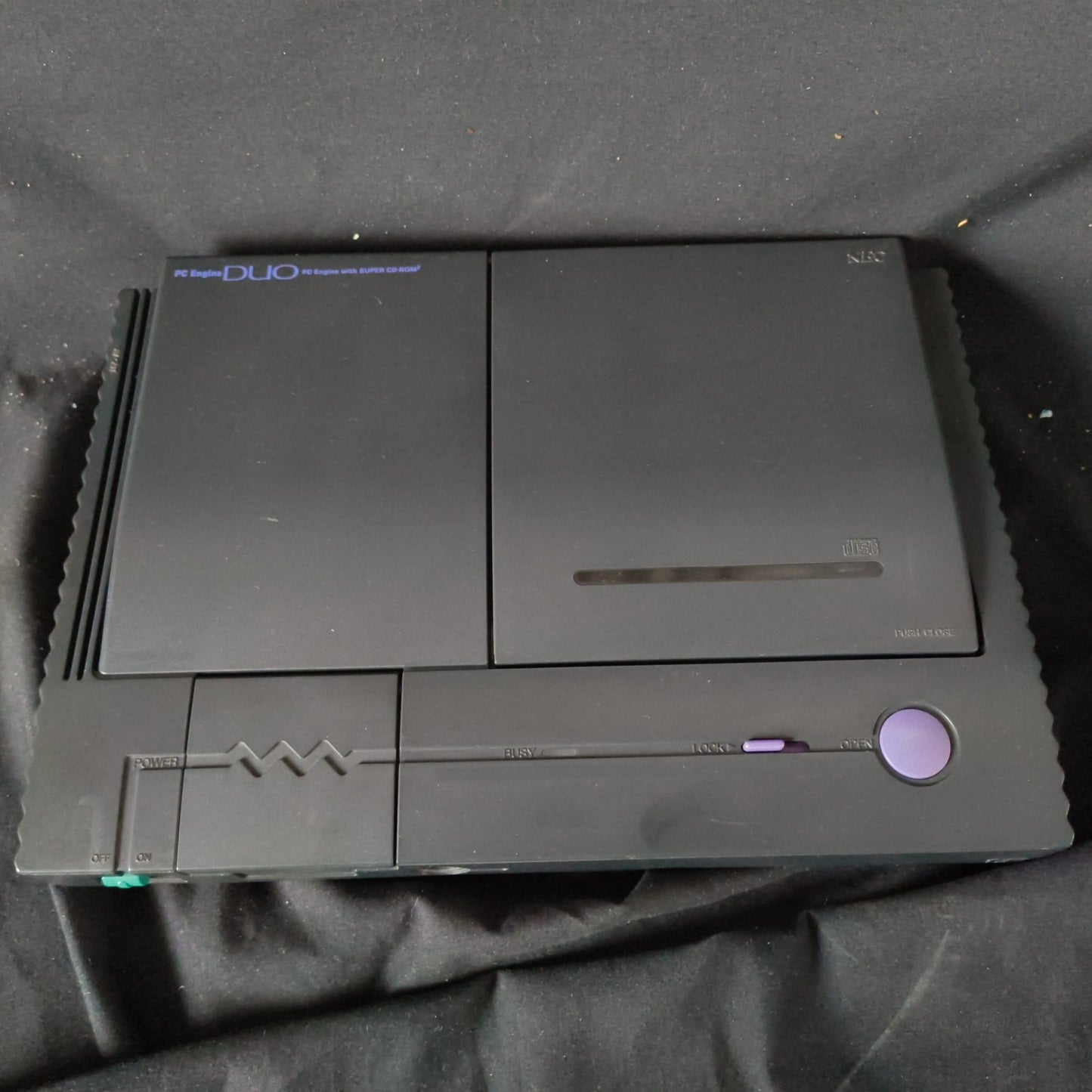 NEC PC Engine DUO Console HuCARD Works CD-ROM Not Reading Repair Junk, Japan