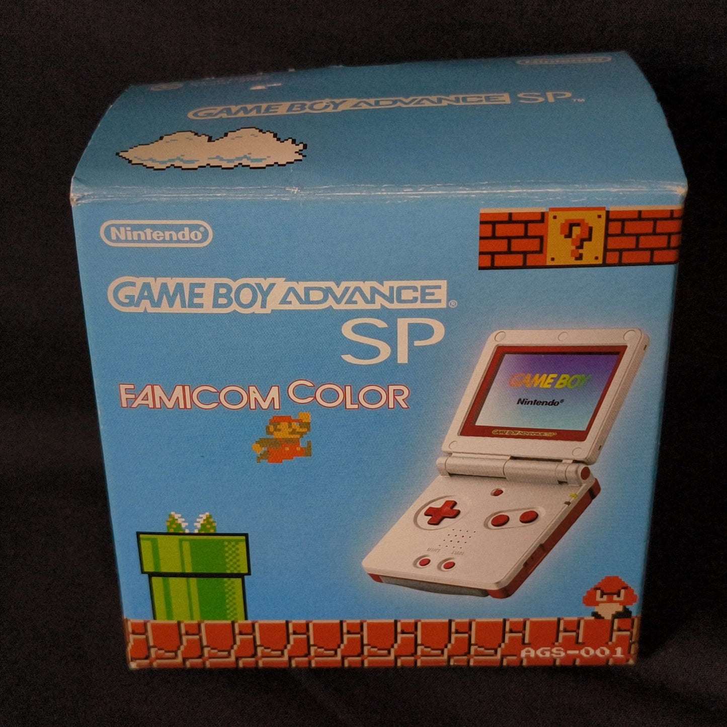 Nintendo GAMEBOY ADVANCE SP Console Famicom color edition w/manual, box, Working
