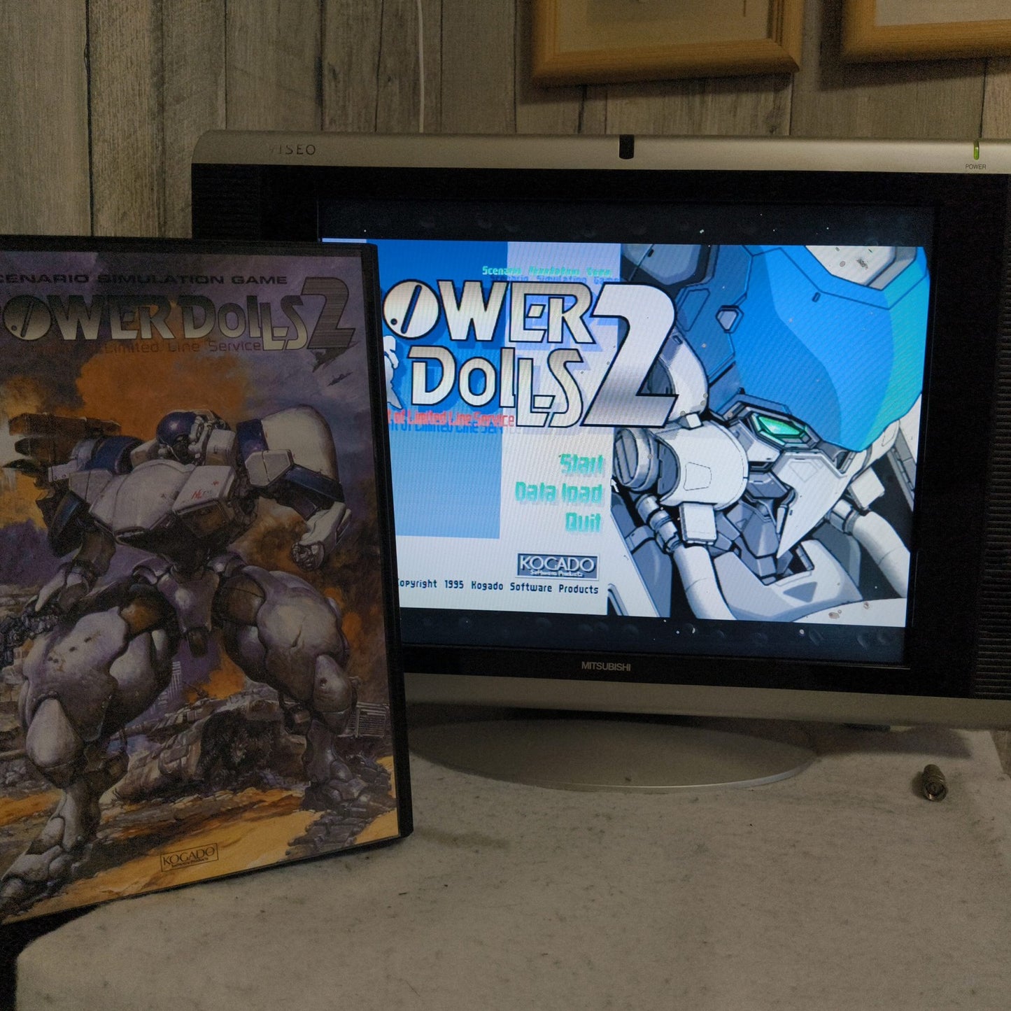 POWER DOLL-S 2 FM TOWNS Fujitsu KOGADO studio Retro PC Robot Game, Working,Japan