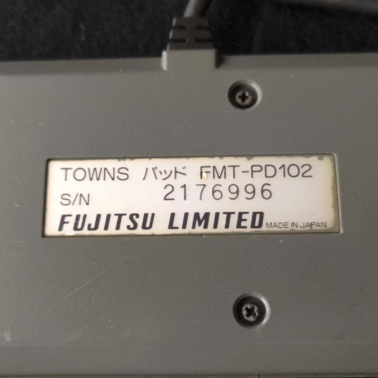 Fujitsu FM TOWNS Pad FMT-PD102 Controller Genuine Japan Retro Game, Working