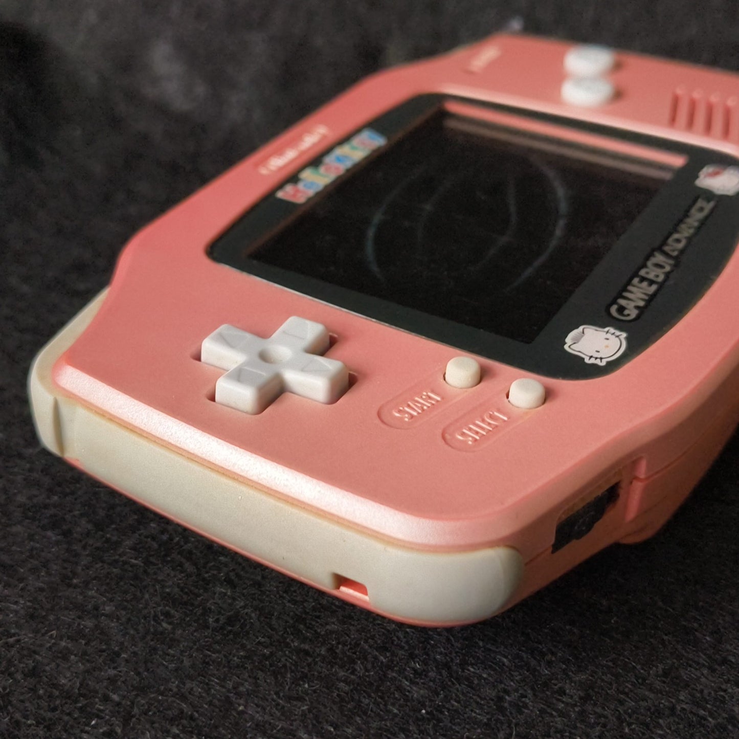 Nintendo Game Boy Advance Hello Kitty Pink Console GBA Tested Screen Bleed,Japan