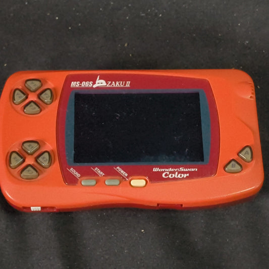 Defective, WONDERSWAN Color Console GUNDAM CHAR's ZAKU II Red Ver., Working.