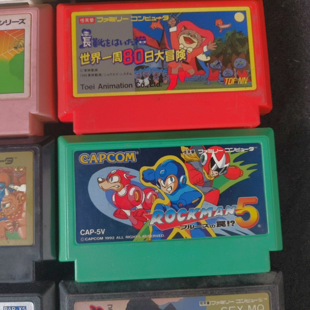 Wholesale lots of 15 Nintendo Famicom FC NES Game Cartridges set, Japan, AS-IS