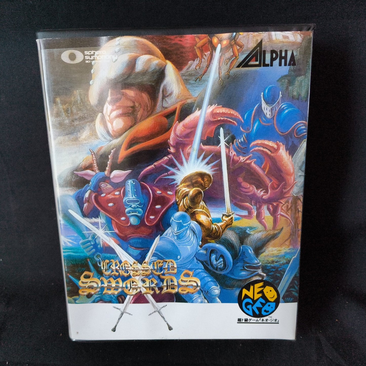 CROSSED SWORDS SNK NEO GEO AES Cartridge, Manual, Boxed set, Working, Japan
