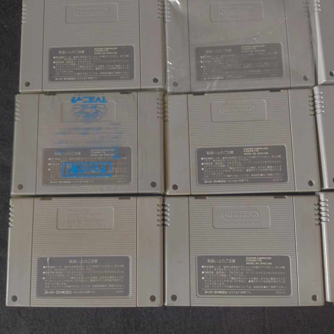 Bulksale lots of 16 Nintendo Super Famicom SFC SNES Game Cartridges set , Japan