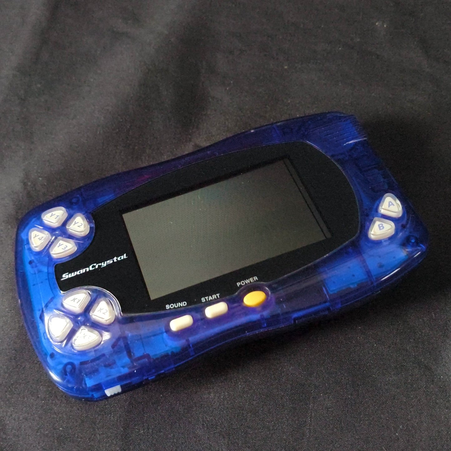 Bandai WoderSwanCrystal Clear Blue Console Boxed WS w/ Game set, Working, Japan