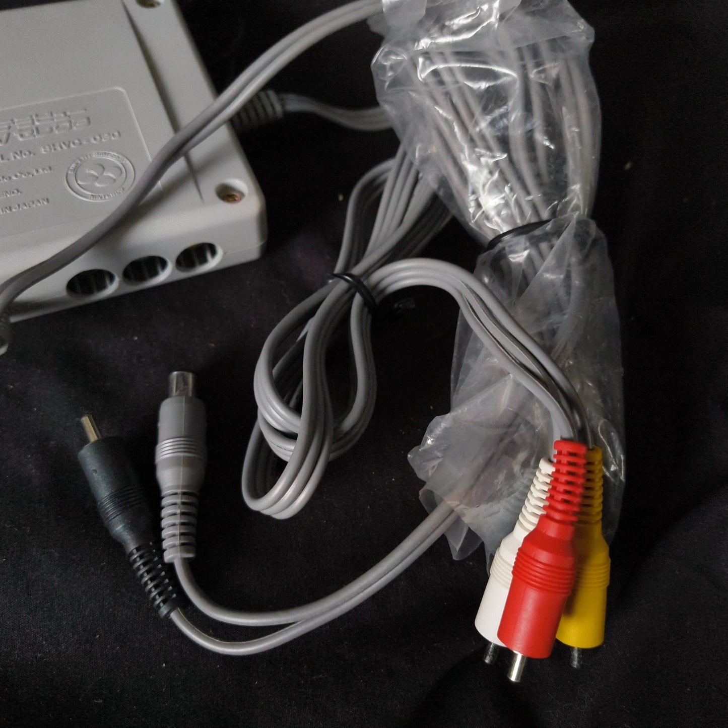AV selector SHVC-030 and AC Adapter SHVC-032 for Nintendo Satellaview, Japan