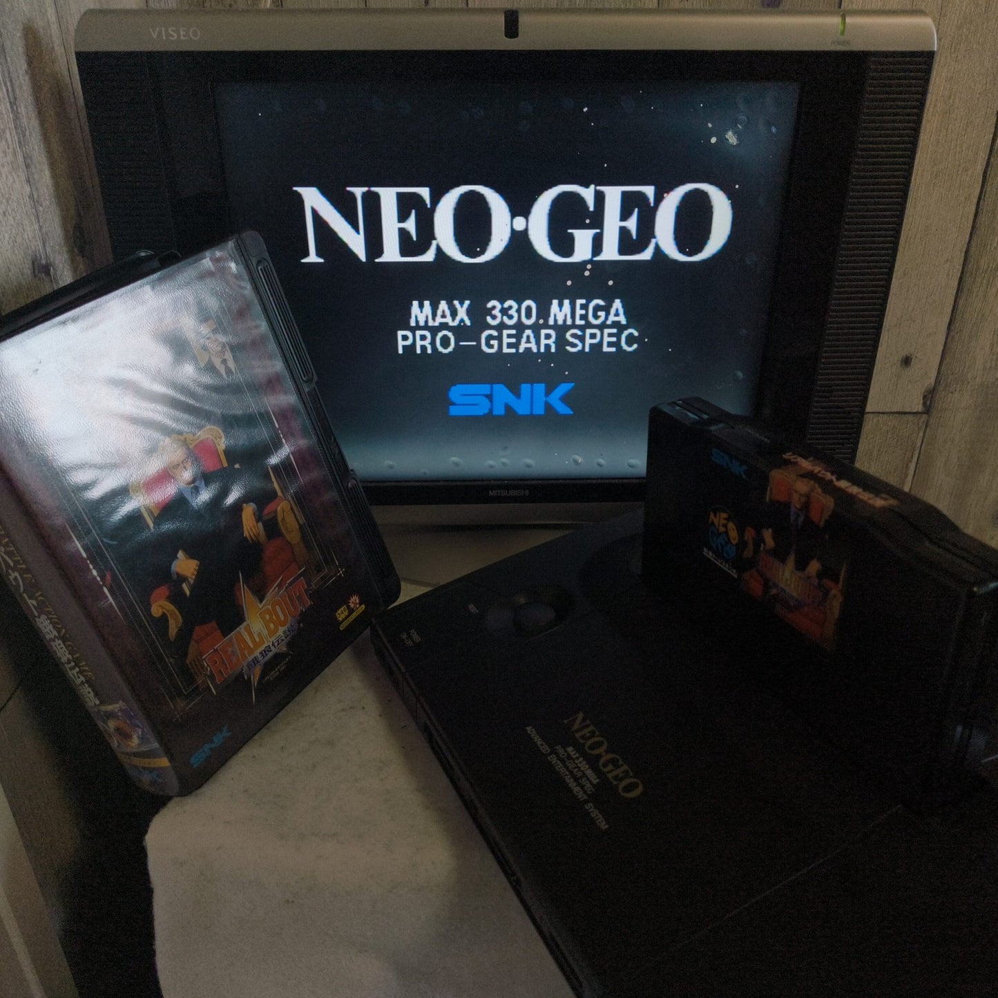 Real Bout Fatal Fury SNK NEO GEO AES Cartridge, w/Manual, Box, Working, Japan