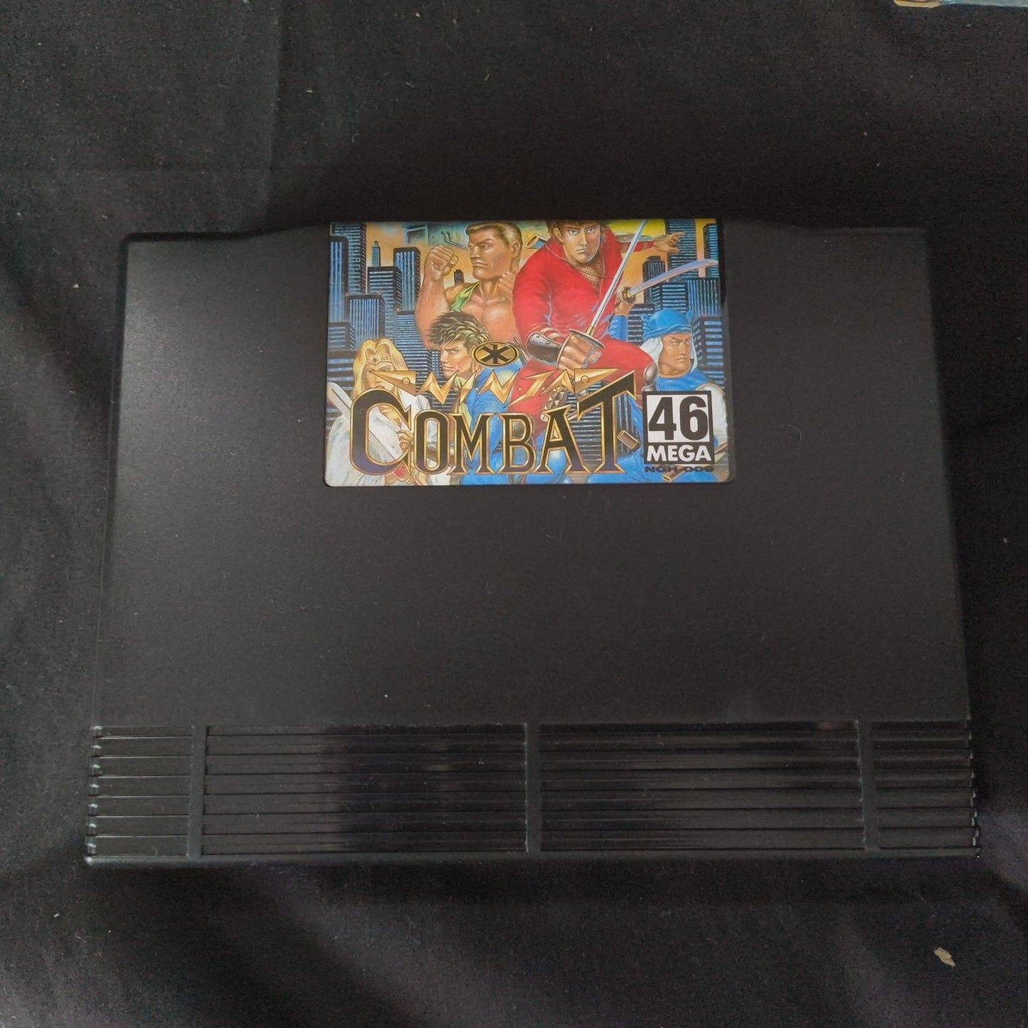 NINJA COMBAT SNK NEO GEO AES Cartridge w/ Manual, Paper Box, Working, Japan