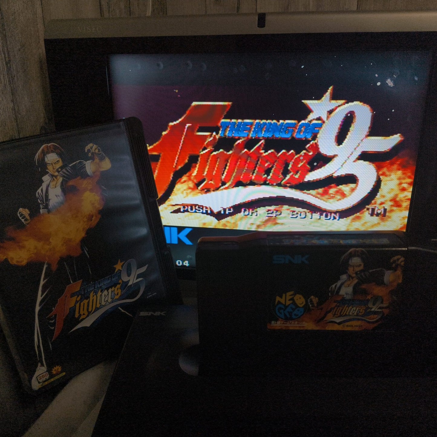 KOF 95 THE KING OF FIGHTERS 95 SNK NEO GEO AES w/Manual, Box, Working, Japan