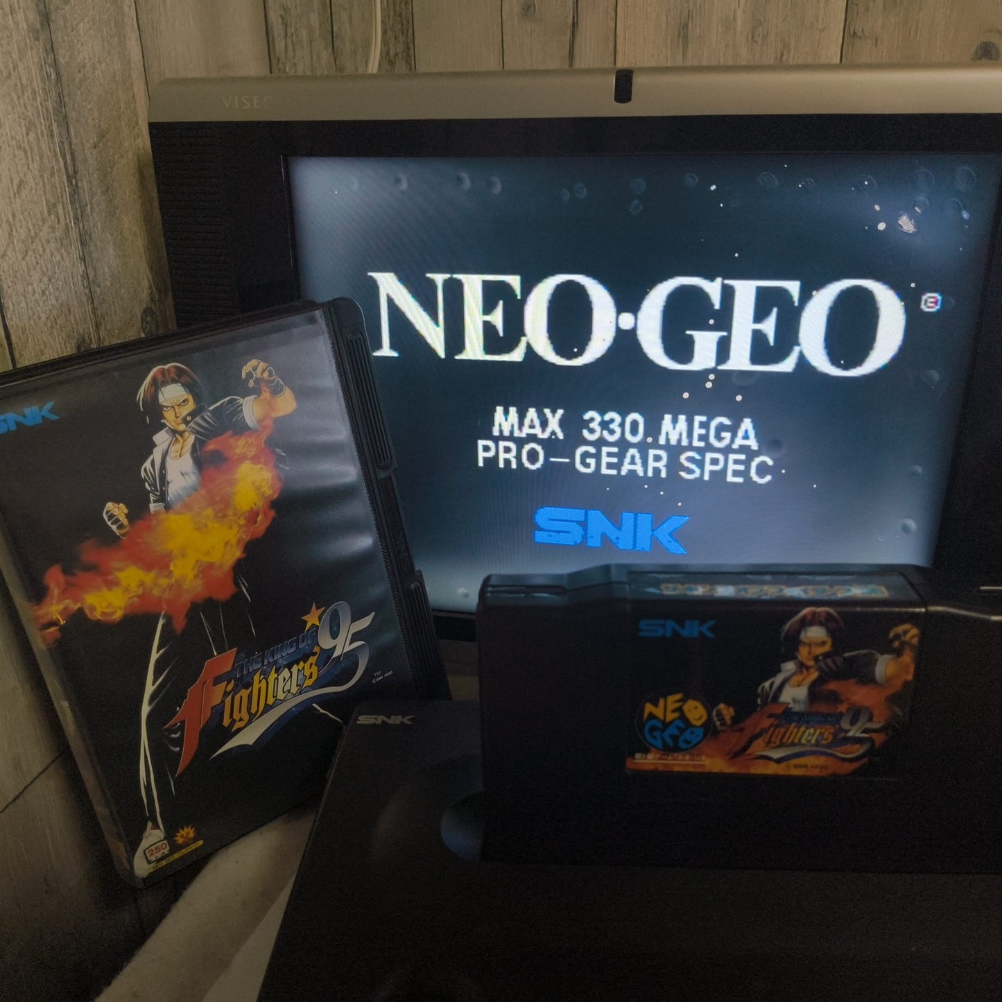KOF 95 THE KING OF FIGHTERS 95 SNK NEO GEO AES w/Manual, Box, Working, Japan