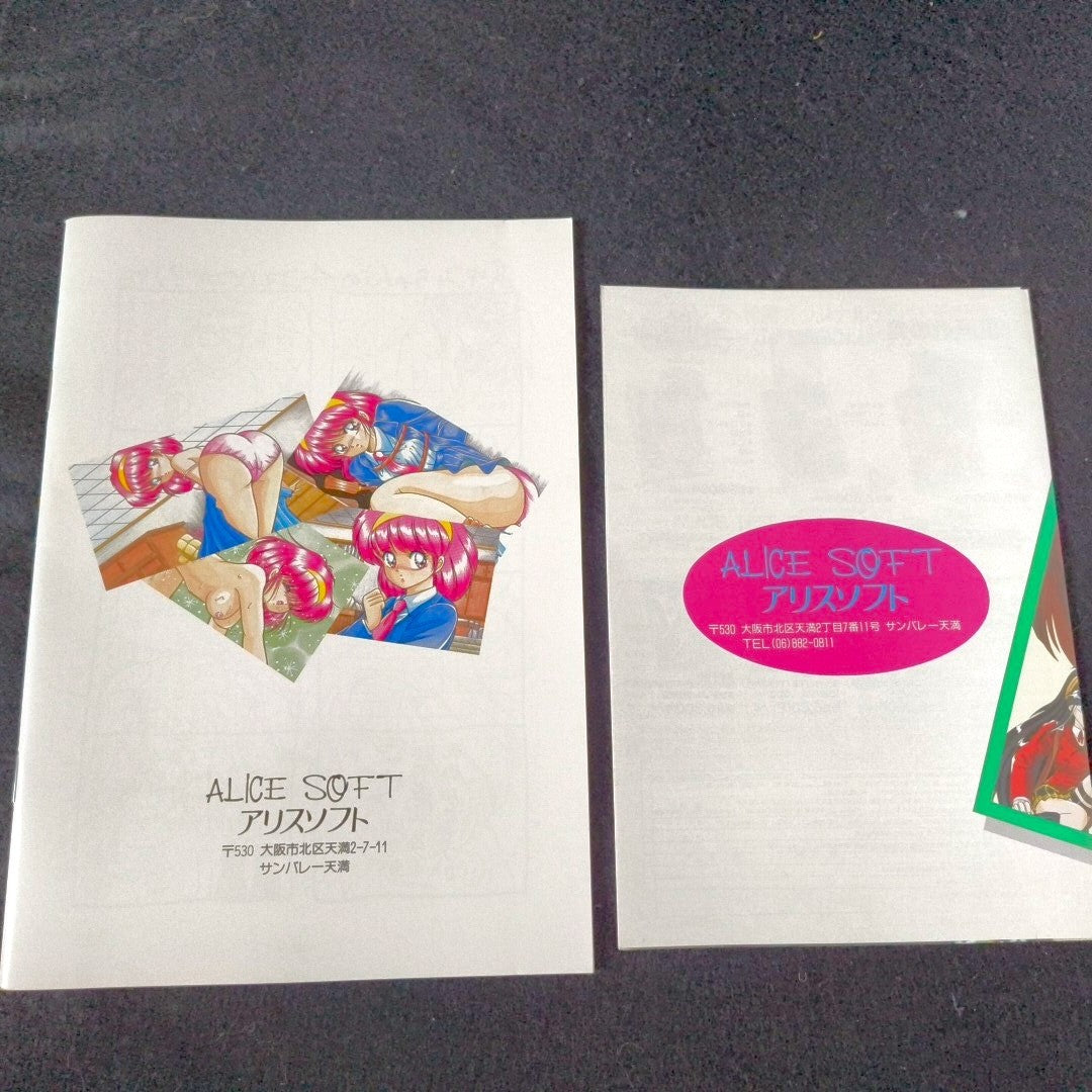 Pro Student -G- FM Towns Marty PC Game AliceSoft Complete Set w/ Extras Japan