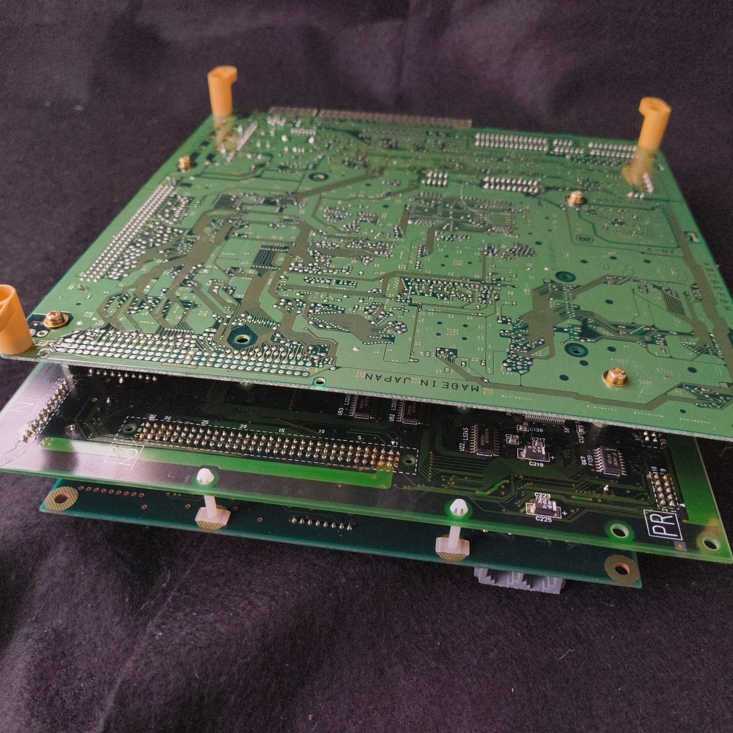 TAITO G-NET Arcade Motherboard (A Board) JAMMA with Backup Board, Working, Japan