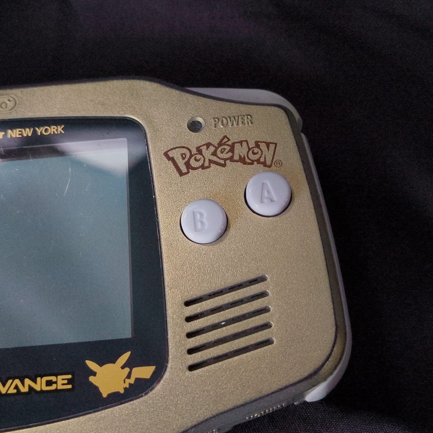 Original shell, Game Boy Advance GBA Pokemon Center NEW YORK Gold Limited, Japan
