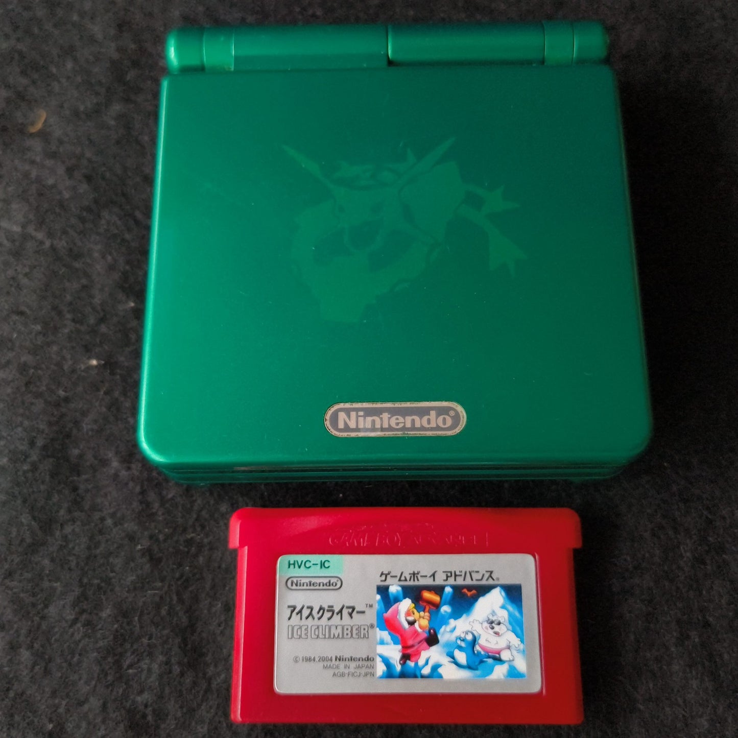 Authentic Pokemon Rayquaza LIMITED GAMEBOY ADVANCE SP CONSOLE, Working, Japan