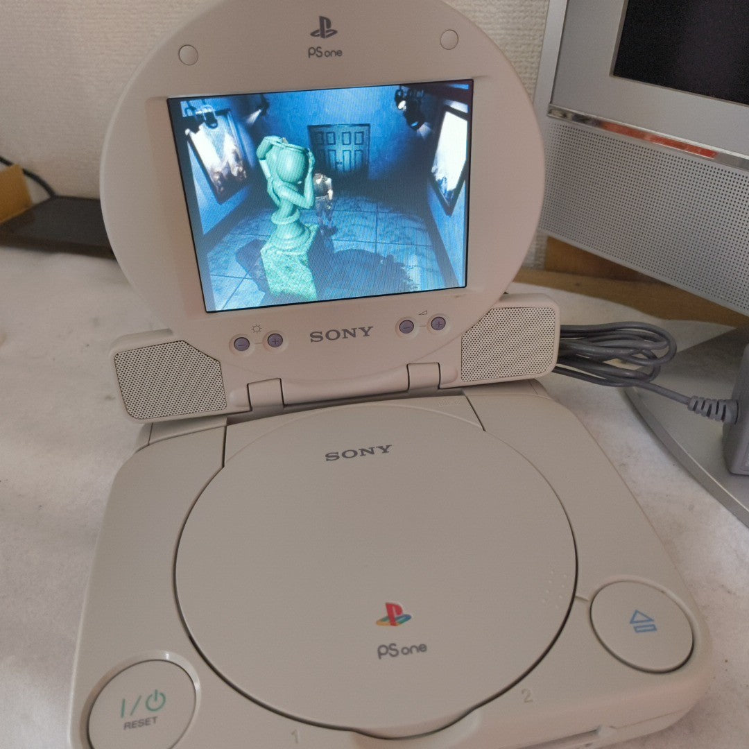 Sony PlayStation PS one Console, LCD monitor, PSU and Controller, NTSC-J, Japan