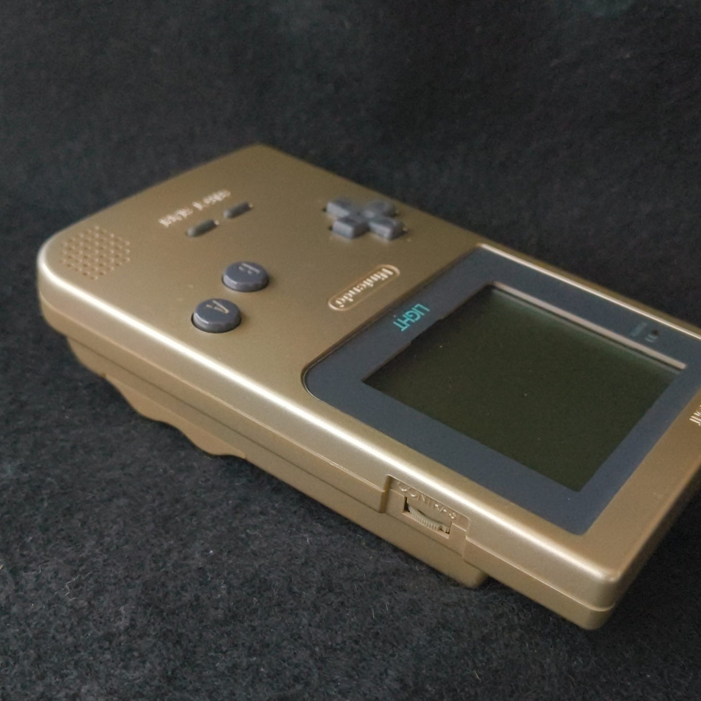 Nintendo Game boy Light Gold color console MGB-101, Manual, and box set, Japan