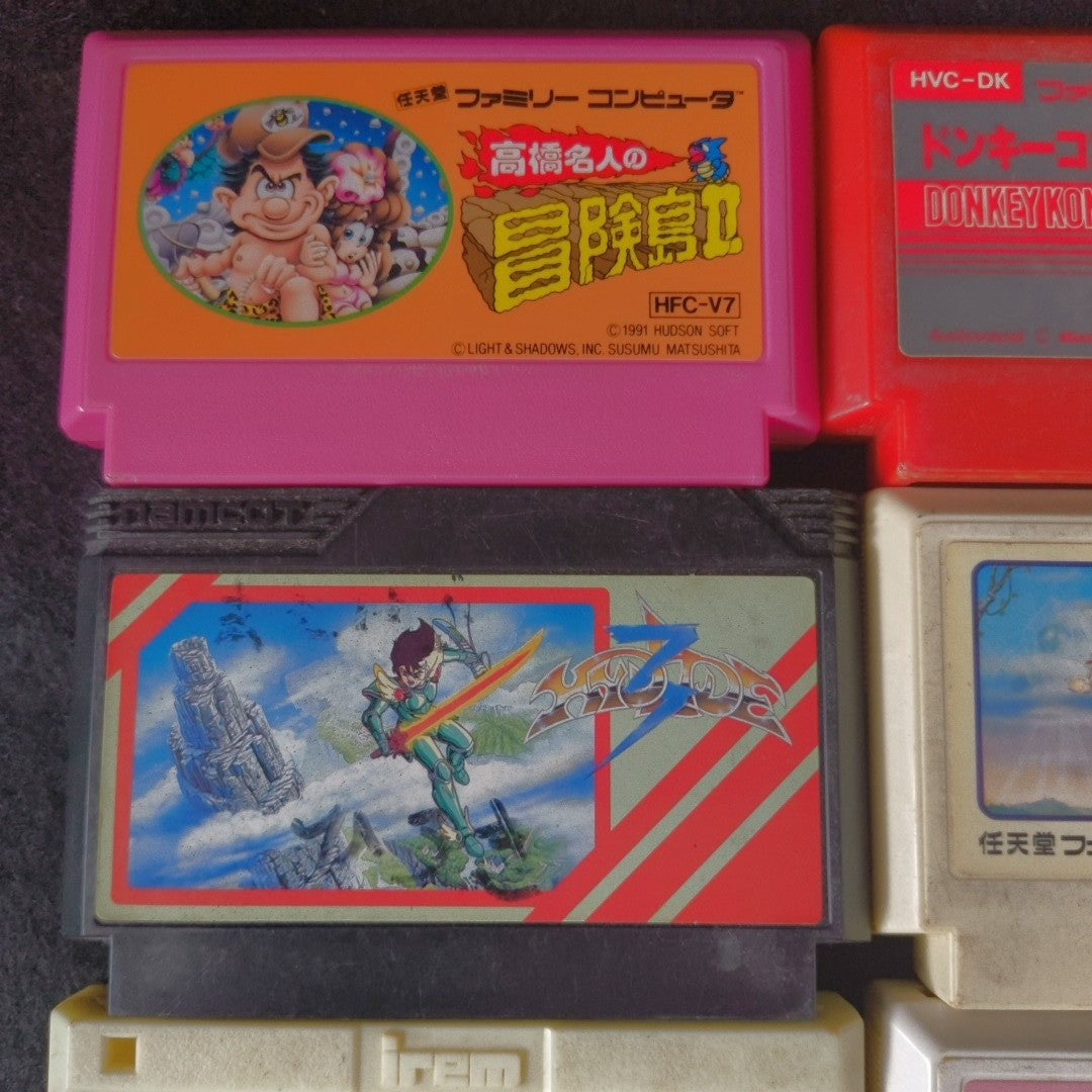 Wholesale lots of 15 Nintendo Famicom FC NES Game Cartridges set, Japan, AS-IS