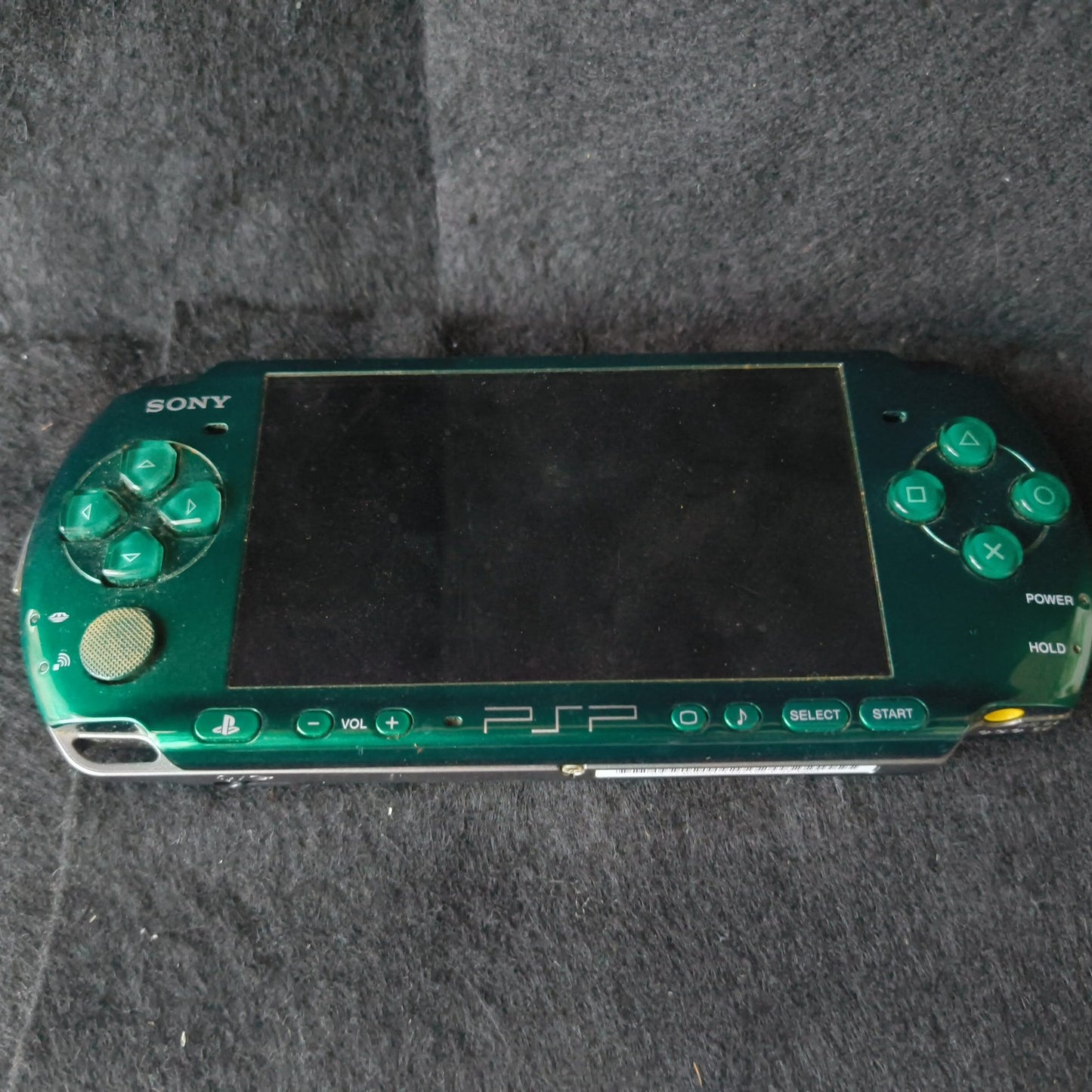 Sony PSP 3000 Spirited Green Console Boxed Set Memory Stick 4GB Yellowing Screen