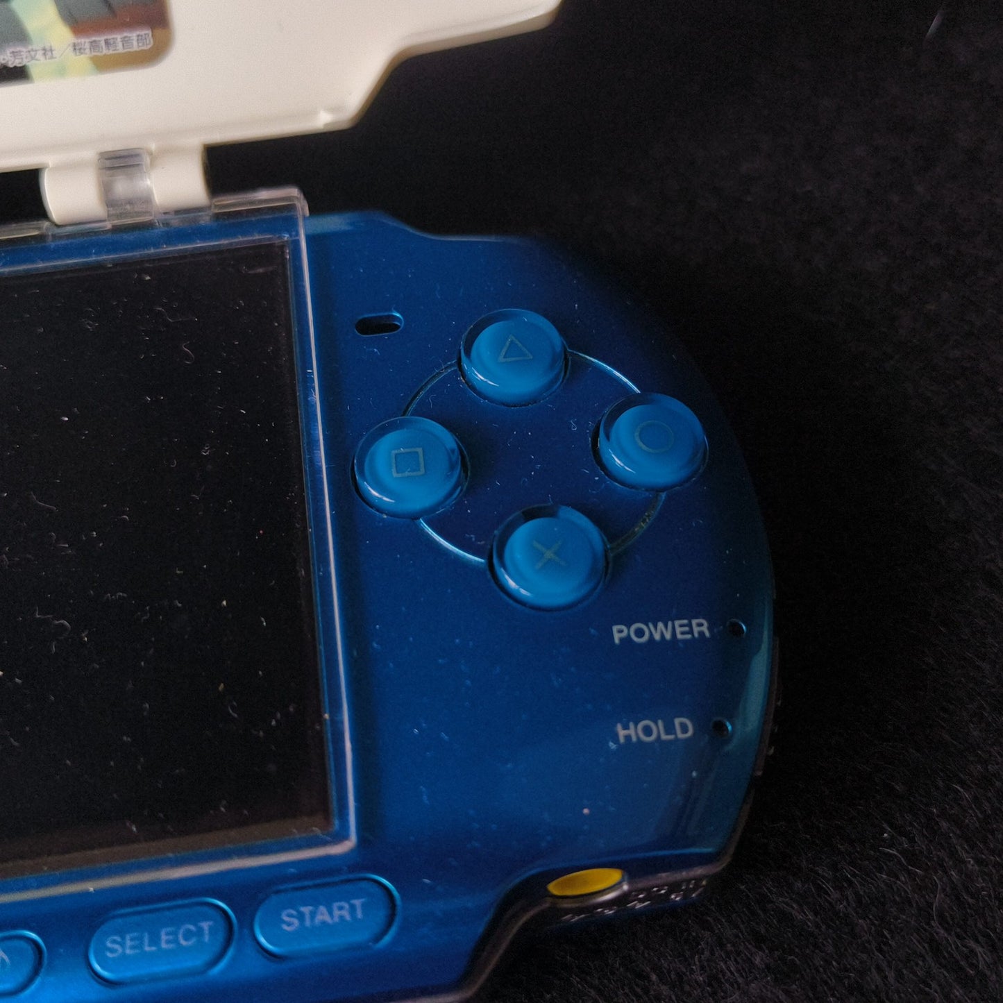 Sony PSP 3000 Vibrant Blue Console Anime Goods Bundle Tested Loud UMD Drive Slow