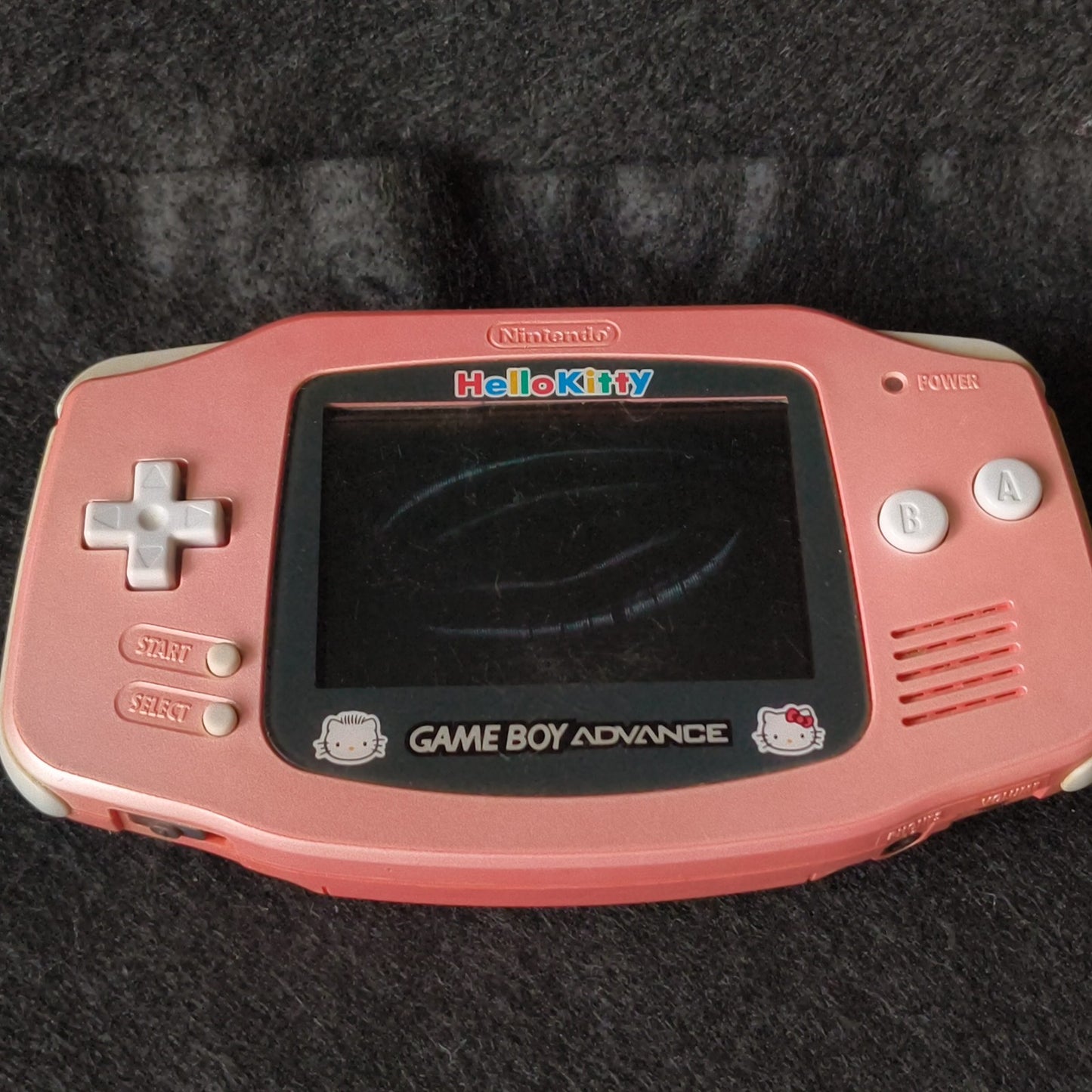 Nintendo Game Boy Advance Hello Kitty Pink Console GBA Tested Screen Bleed,Japan