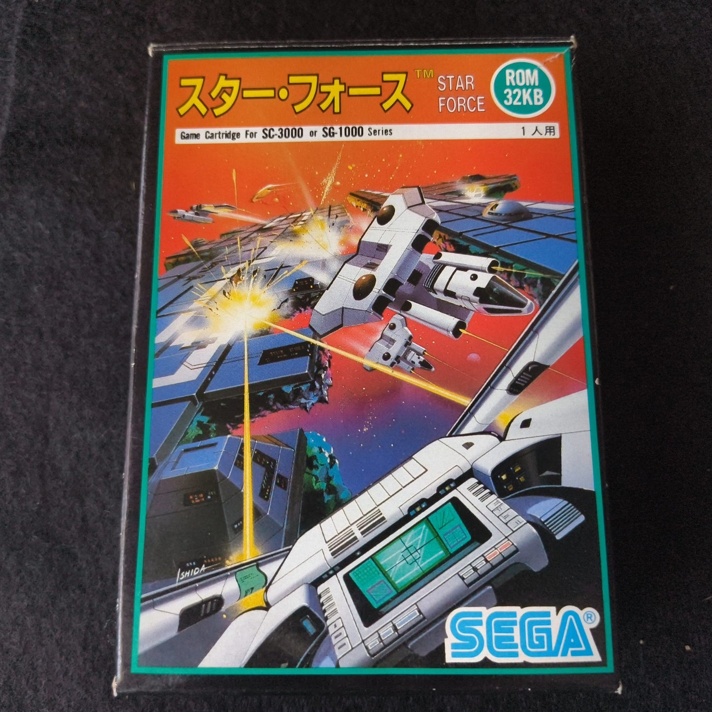 STAR FORCE SEGA Master system, Mark3 Game cart, w/Manual, Box, Working, Japan