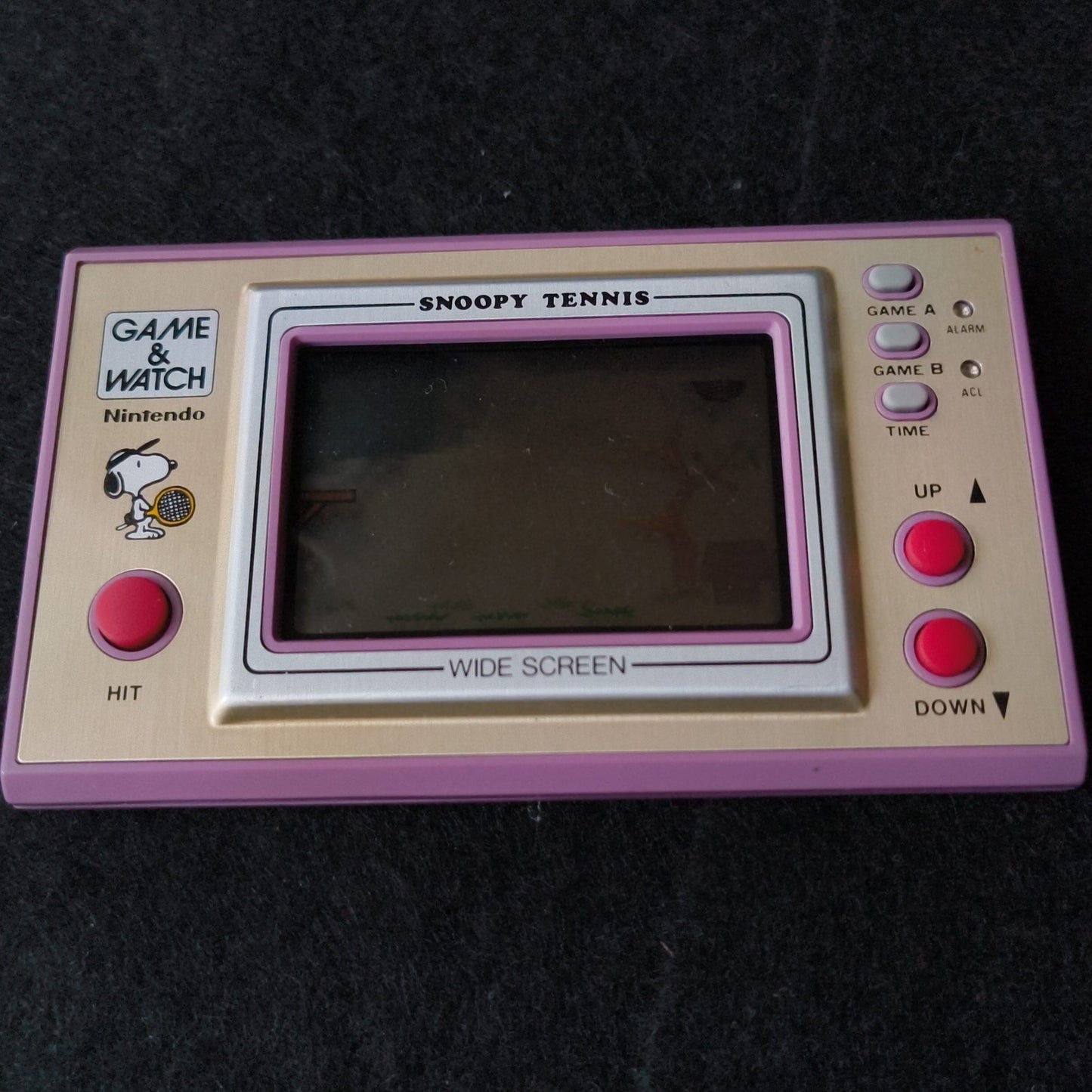 JUNK, Nintendo Game & Watch Snoopy Tennis SP-30 Wide Screen Boxed - Sound Works