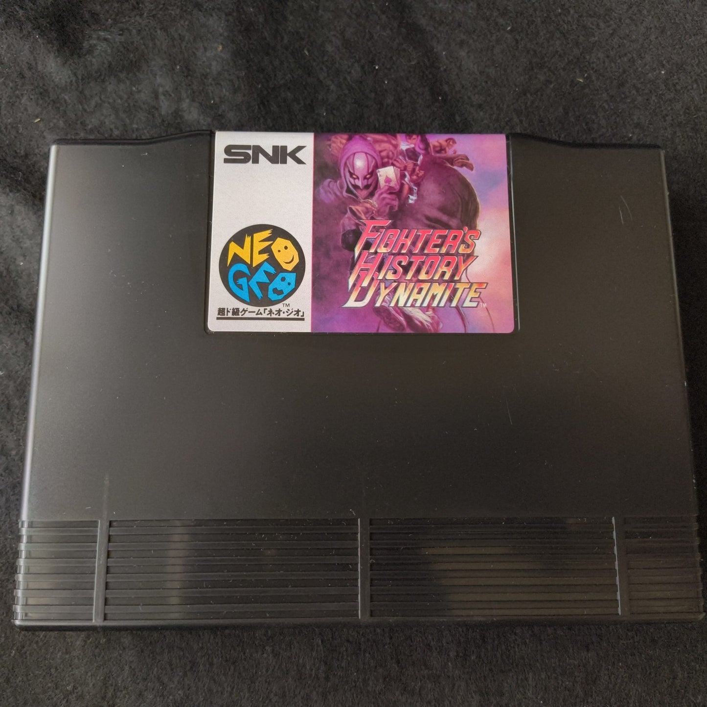 FIGHTER'S HISTORY SNK NEO GEO AES Cartridge w/ Manual, Box, Working, Japan